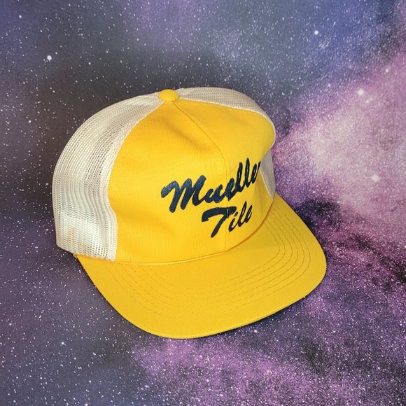 Vintage Bueller Tile Yellow Adjustable Snapback - Picture 2 of 3